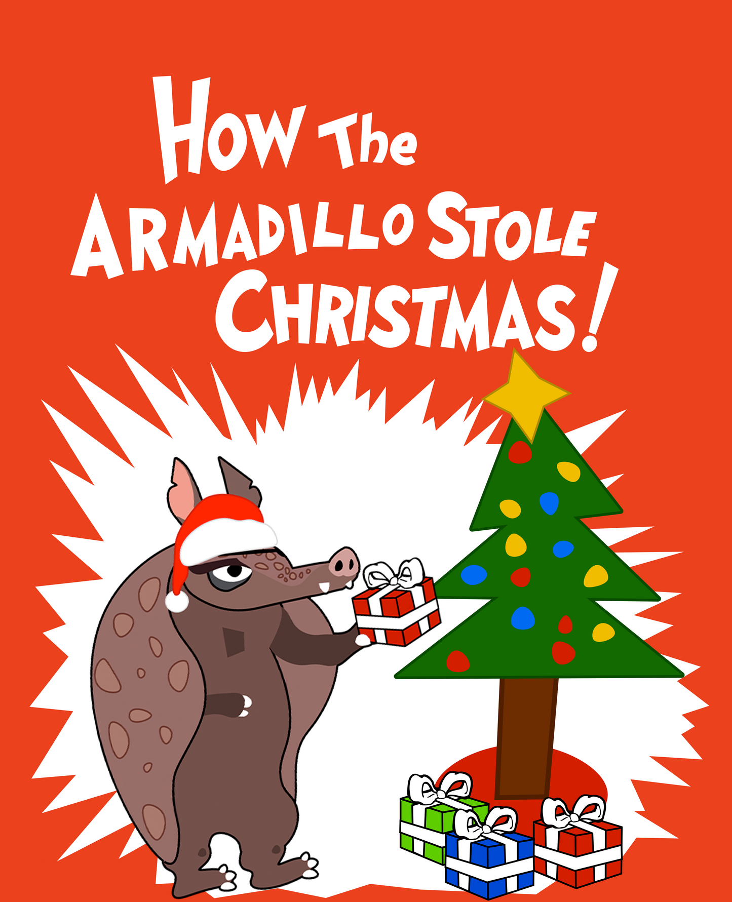 "Book How The Armadillo Stole Christmas" T-Shirt