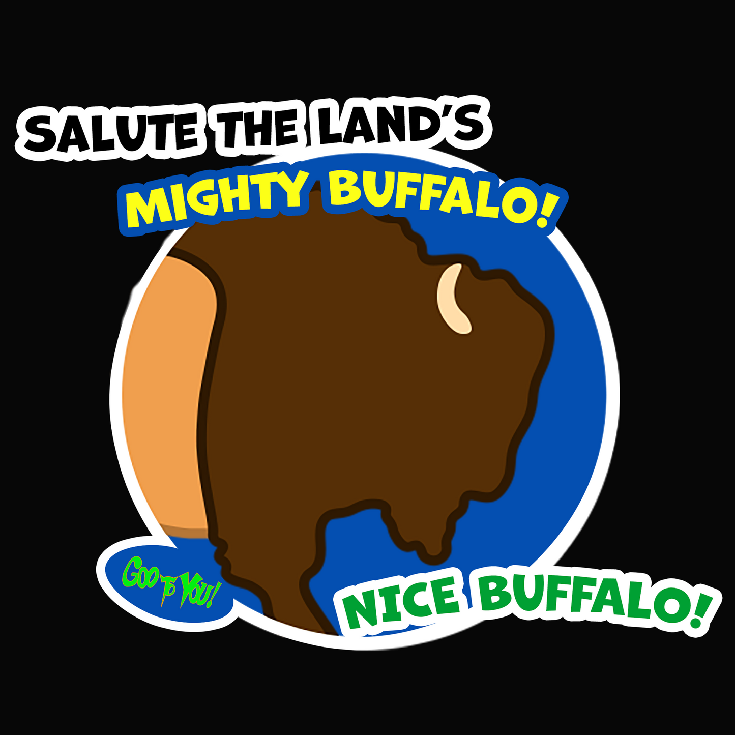 Salute the Mighty Buffalo" T-Shirt