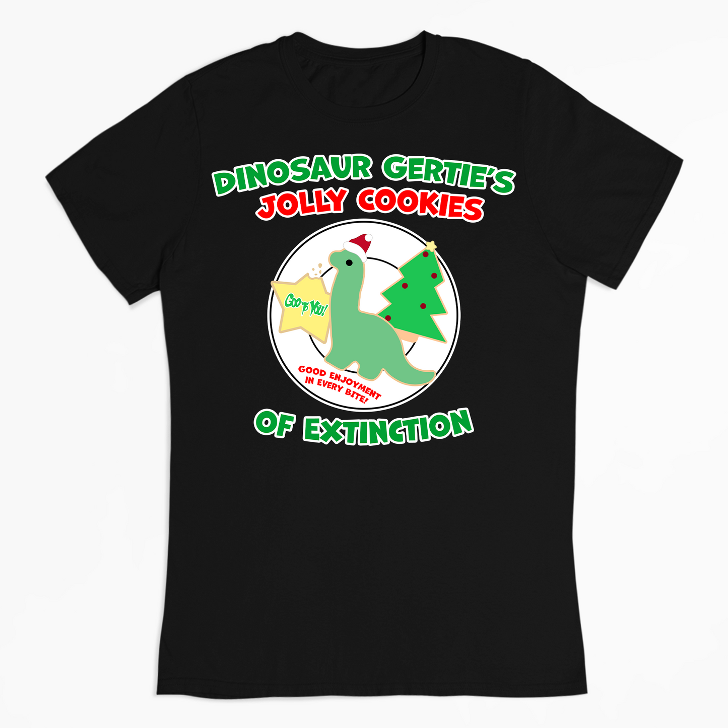 "Dino Gertie's Jolly Cookies" T-Shirt