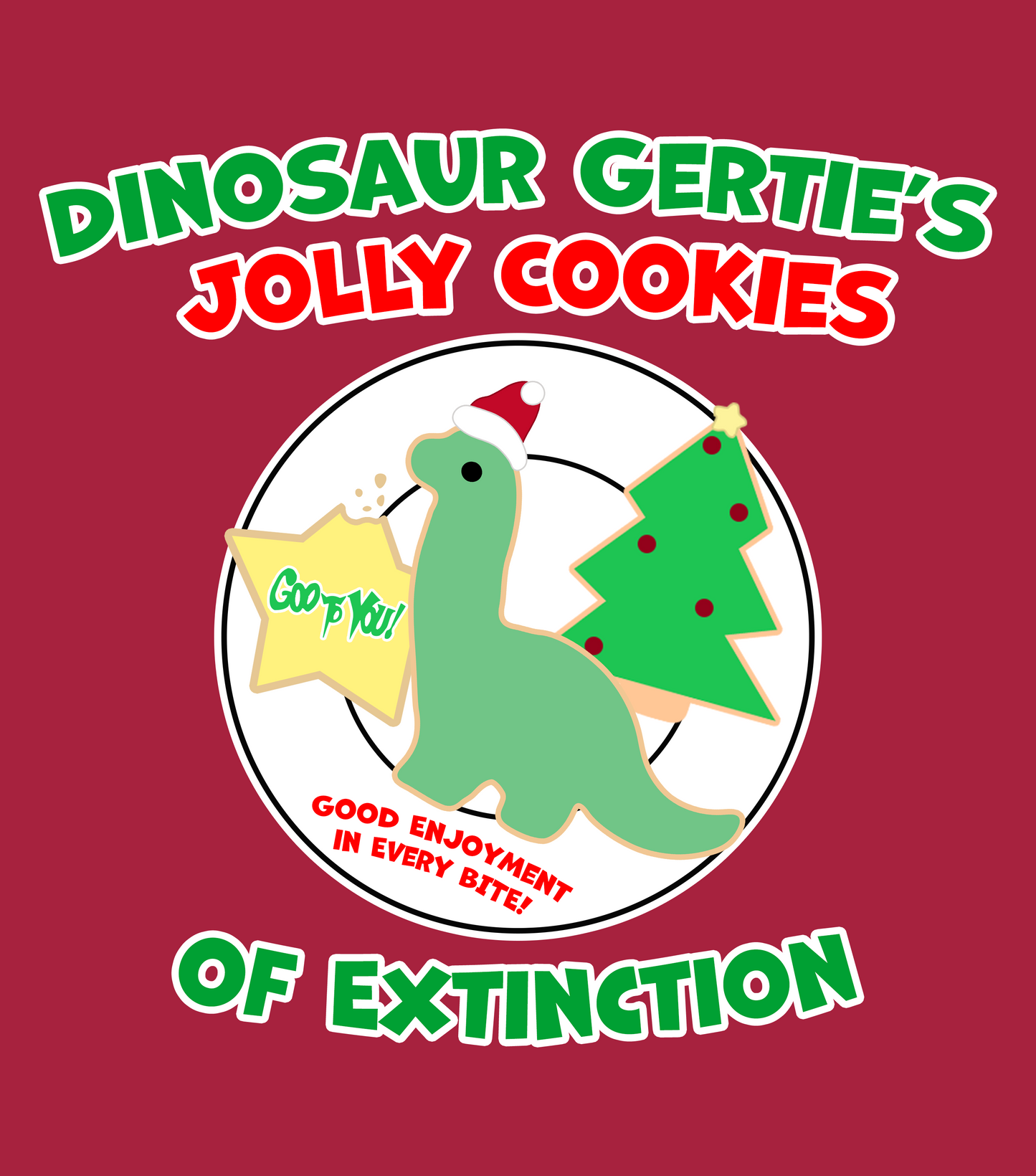 "Dino Gertie's Jolly Cookies" T-Shirt