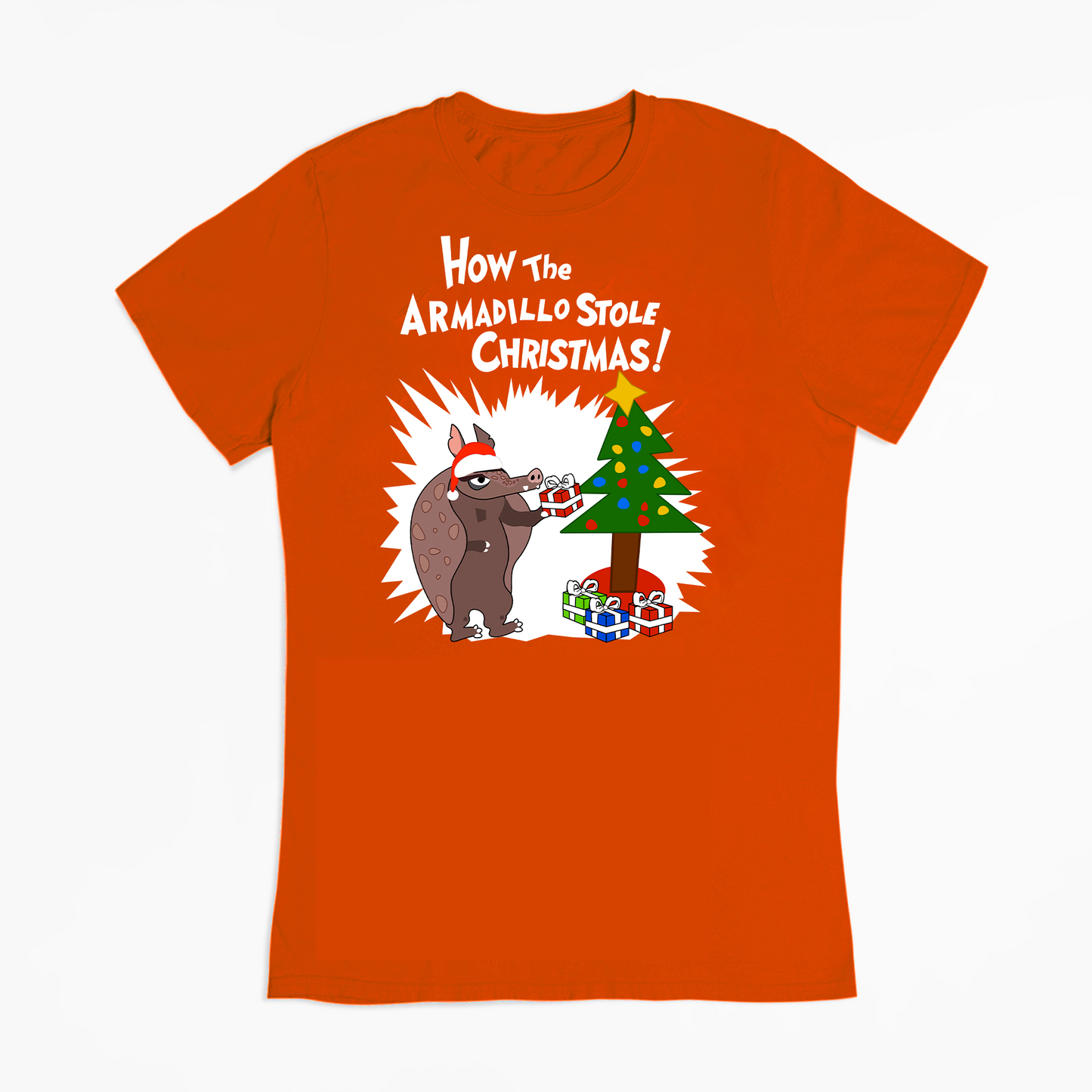 "Book How The Armadillo Stole Christmas" T-Shirt